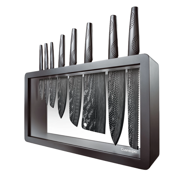 Cuisine::pro® BLACK SAMURAI® Syo 9-Piece Knife Block
