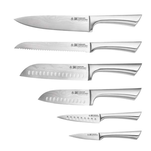 Cuisine::pro® Damashiro® 7 Piece Mizu Knife Block Oak