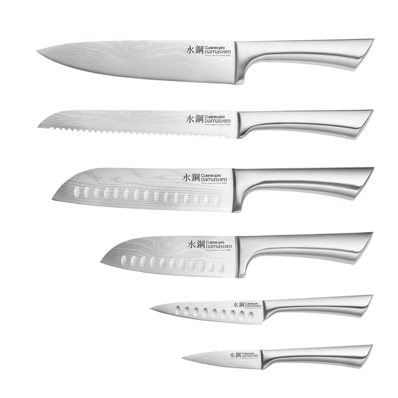 Cuisine::pro® Damashiro® 7 Piece Mizu Knife Block Oak