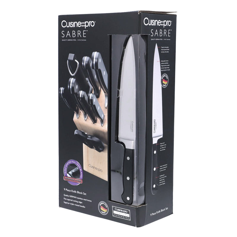 Cuisine::pro® SABRE 9 Piece Knife Block