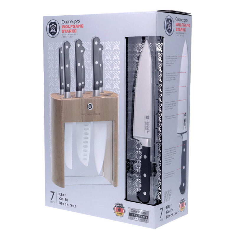 Cuisine::pro® WOLFGANG STARKE™ Klar 7 Piece Knife Block