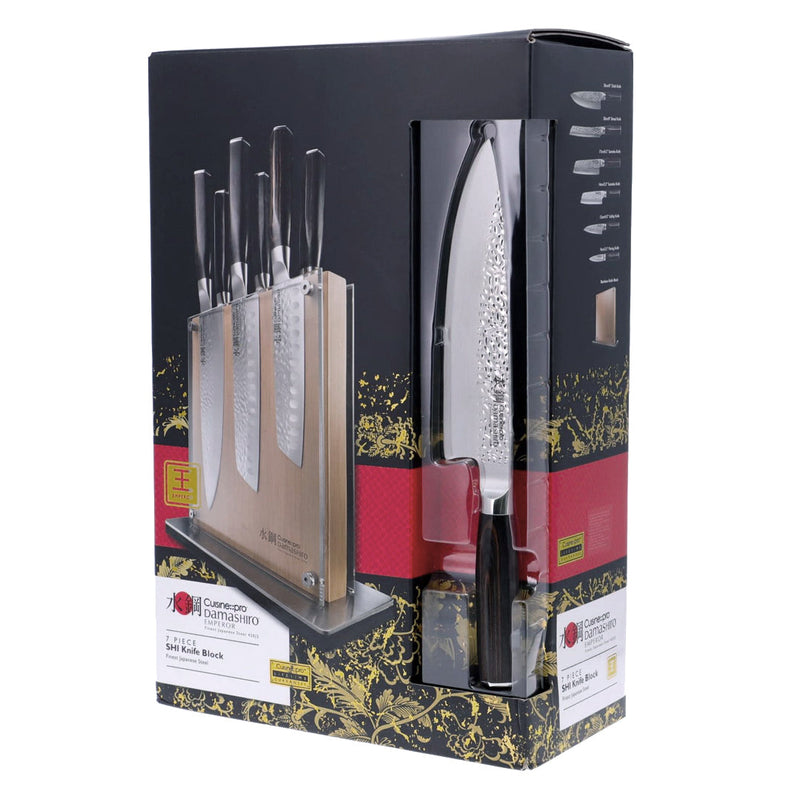 Cuisine::pro® Damashiro® EMPEROR Shi Knife Block 7 Piece