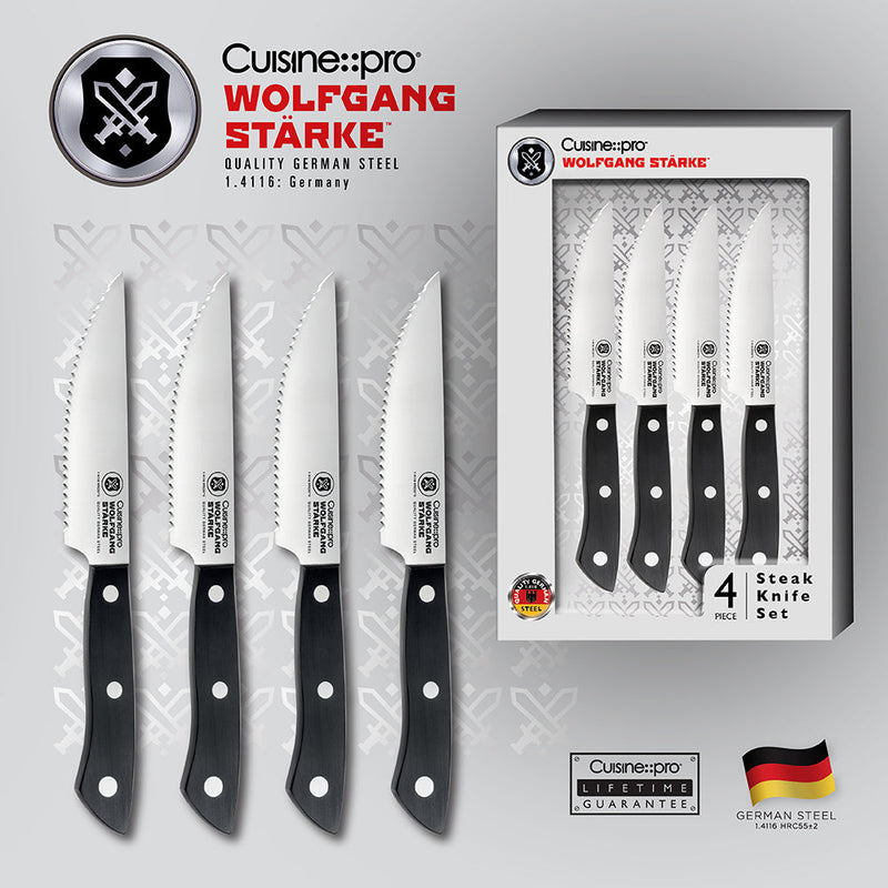 Cuisine::pro® WOLFGANG STARKE™ 4-Piece Steak Knife Set 12.5cm 5in