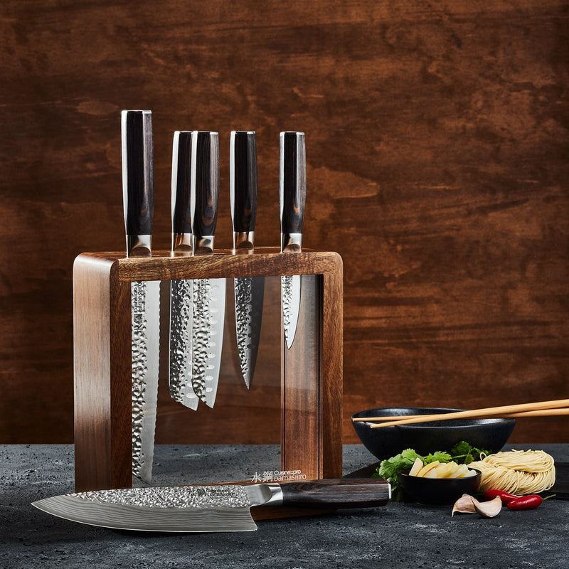 Cuisine::pro® Damashiro® EMPEROR Mokuzai 7 Piece Knife Block