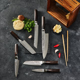 Cuisine::pro® Damashiro® EMPEROR Mokuzai 7 Piece Knife Block