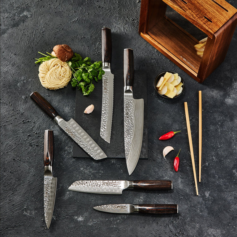 Cuisine::pro® Damashiro® EMPEROR Mokuzai 7 Piece Knife Block