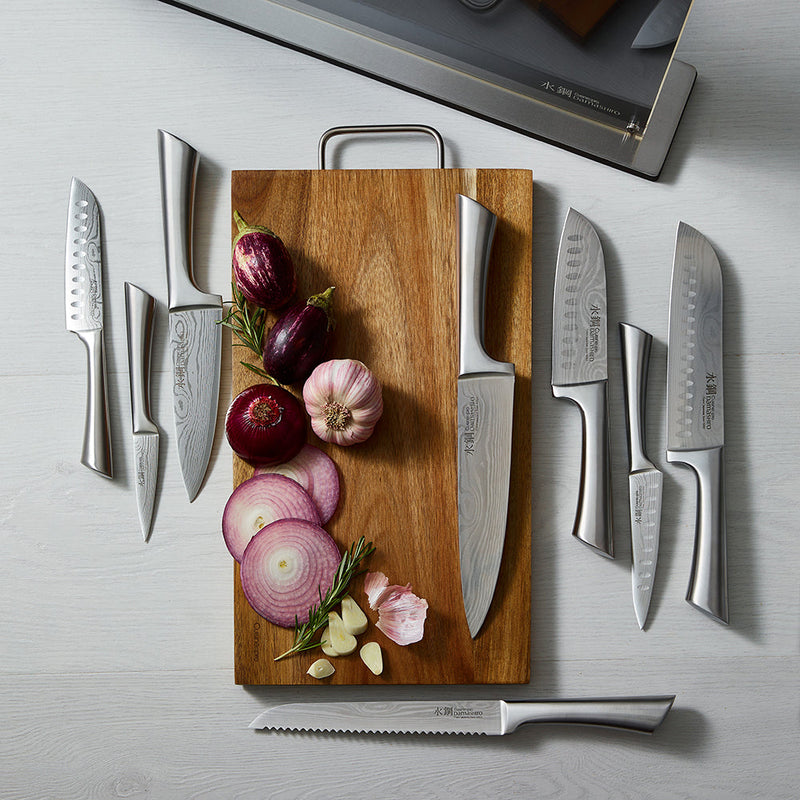 Cuisine::pro® Damashiro® Bodo 10 Piece Knife Block with Chopping Board