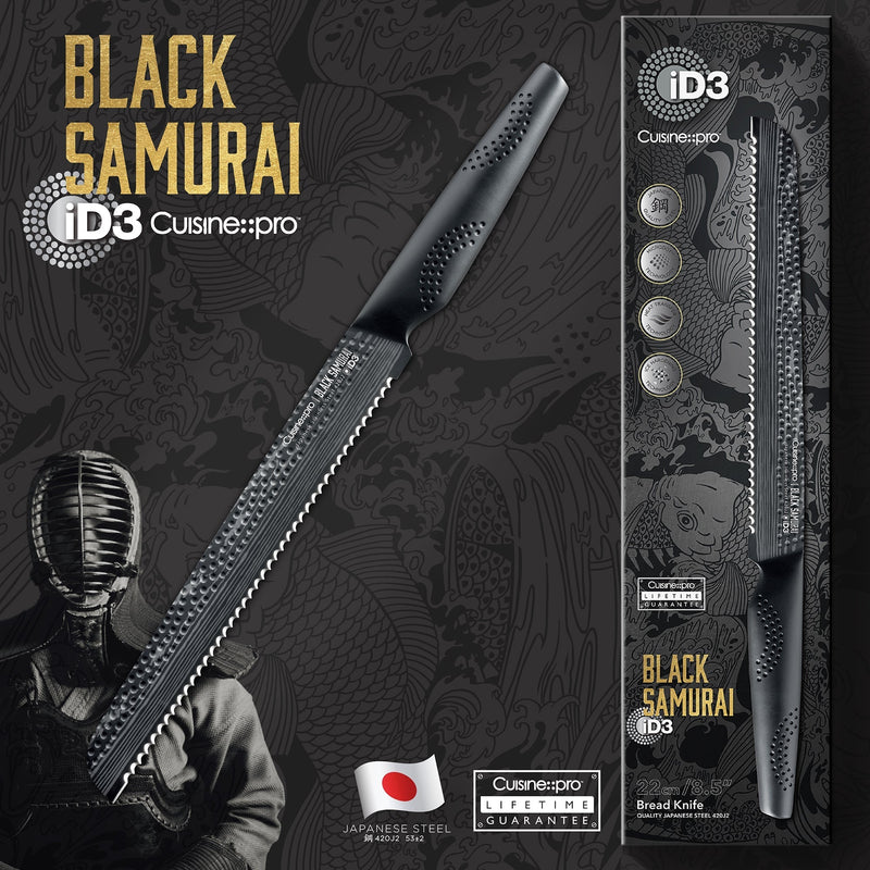 Cuisine::pro® iD3® BLACK SAMURAI™ brødkniv 22 cm 8,5"