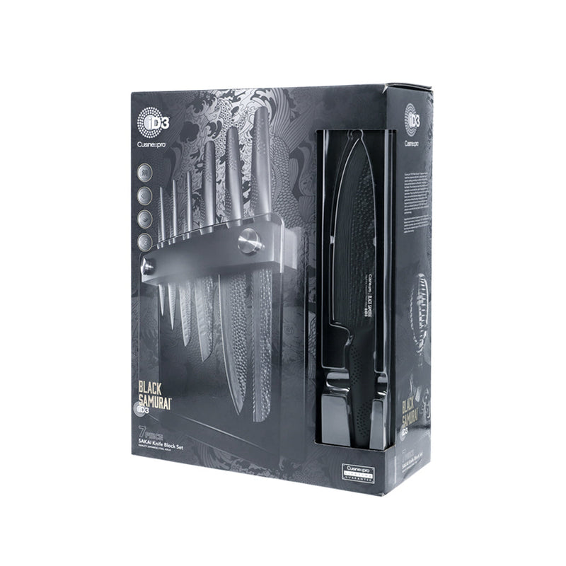 Cuisine::pro® iD3® BLACK SAMURAI™ Sakai knivblok 7 stk