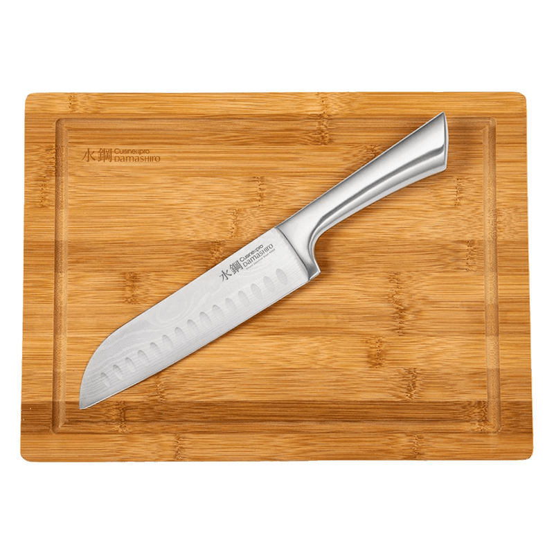 Cuisine::pro® Damashiro® Santoku 17cm 6.5" & Board 25.5x35cm 10x13.5in