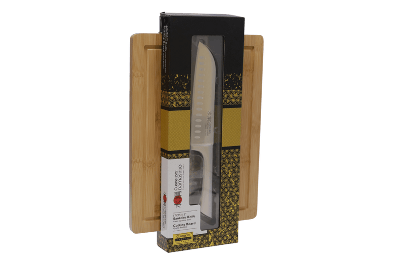 Cuisine::pro® Damashiro® Santoku 17cm 6.5" & Board 25.5x35cm 10x13.5in
