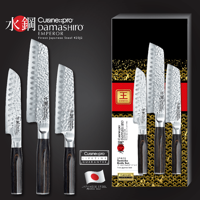 Cuisine::pro® Damashiro® EMPEROR Santoku Set of 3