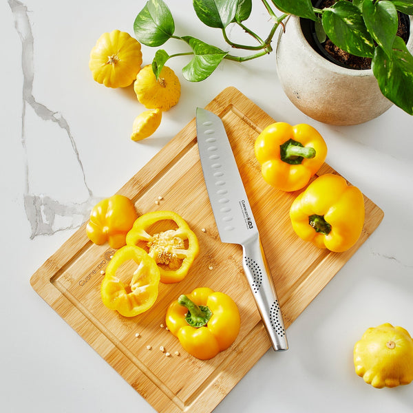 Cuisine::pro® iD3® Santoku Knife 18cm 7" & Board Set 25.5cm 10" x 35cm 13.7"