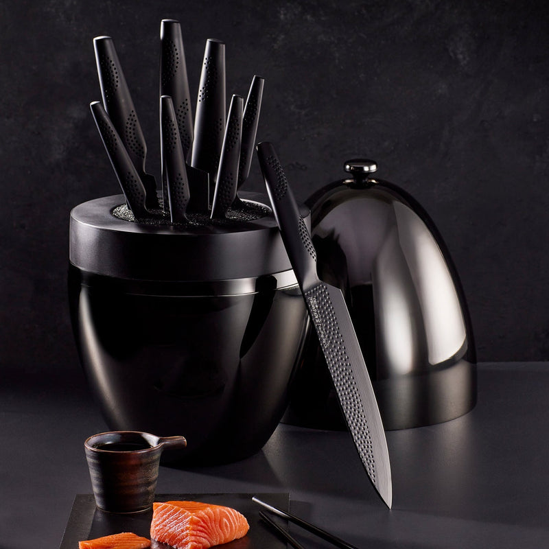 Cuisine::pro® iD3® BLACK SAMURAI™ THE EGG 9-delt knivblok