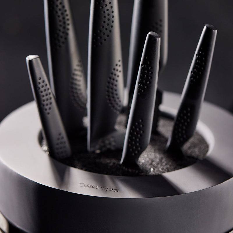 Cuisine::pro® iD3® BLACK SAMURAI™ THE EGG 9-delt knivblok