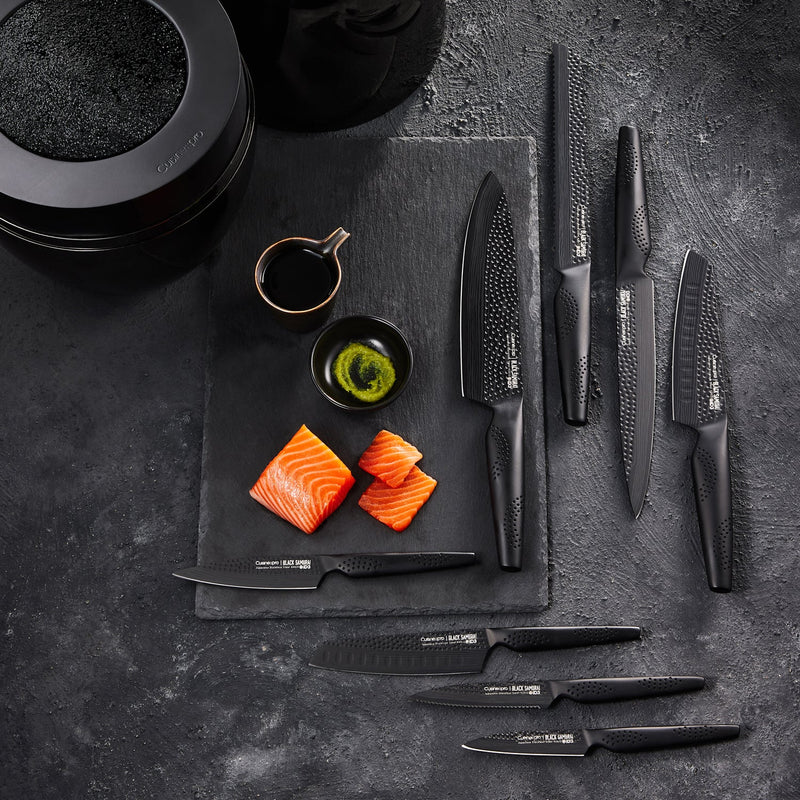 Cuisine::pro® iD3® BLACK SAMURAI™ THE EGG 9-delt knivblok