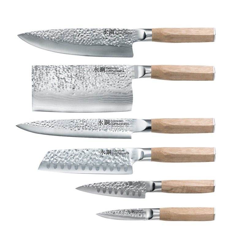 Cuisine::pro® Damashiro® EMPEROR Hikari Knife Block Ash 7 stk