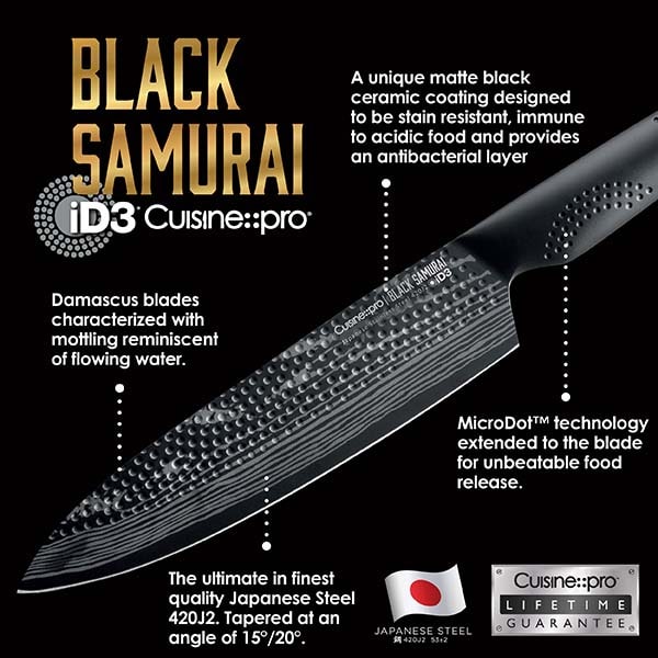 Cuisine::pro® iD3® BLACK SAMURAI™ Cleaver Knife 17cm 6.5"